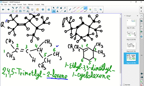 name-the-following-alkenes-and-convert-each-drawing-into-a-skeletal-structure