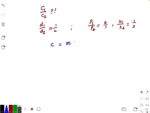 SOLVED:The ratio of thermal capacities of two spheres A and B, if their