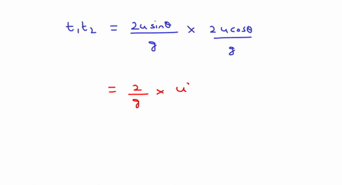 two-projectiles-projected-upwards-from-level-ground-at-same-initial-speeds-have-same-range-but-diffe