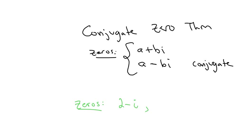 Find the remaining zeros of f Degree 4 ; zeros: 2-i,-i | Numerade