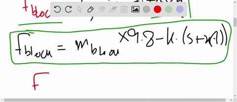 after-a-mass-m-is-attached-to-a-spring-it-stretches-it-s-units-and-then-hangs-at-rest-in-the-equilib