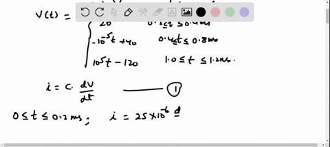the-voltage-across-a-25-mu-mathrmf-capacitor-is-shown-in-fig-p69-determine-the-current-waveform
