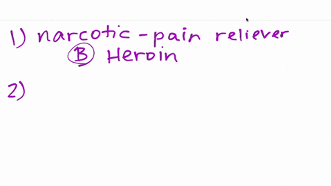 match-the-type-of-drug-to-an-example-of-that-type-1-narcotic-a-pain-reliever-2-amphetamine-a-stron-4