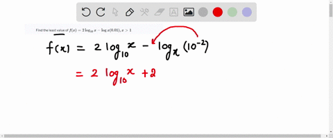 find-the-least-value-of-fx2-log-_10-x-log-x001-x1