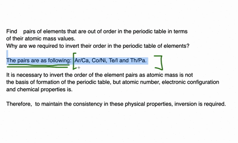find-three-pairs-of-elements-that-are-out-of-order-in-the-periodic-table-in-terms-of-their-atomic--2