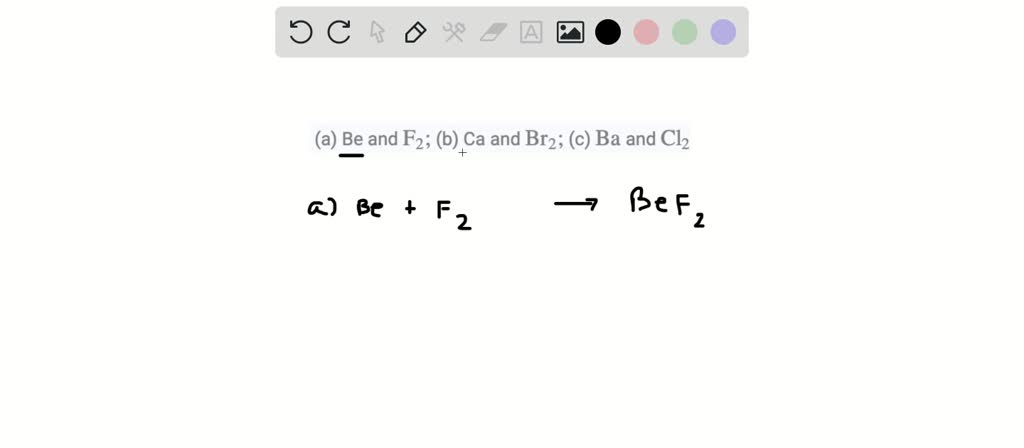 SOLVED:Write balanced equations that show the combination reactions of ...