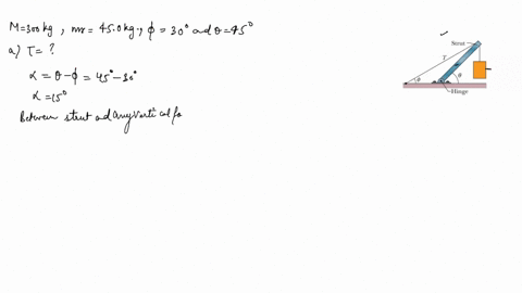 the-system-in-fig-12-39-is-in-equilibrium-a-concrete-block-of-mass-300-mathrmkg-hangs-from-the-end-o