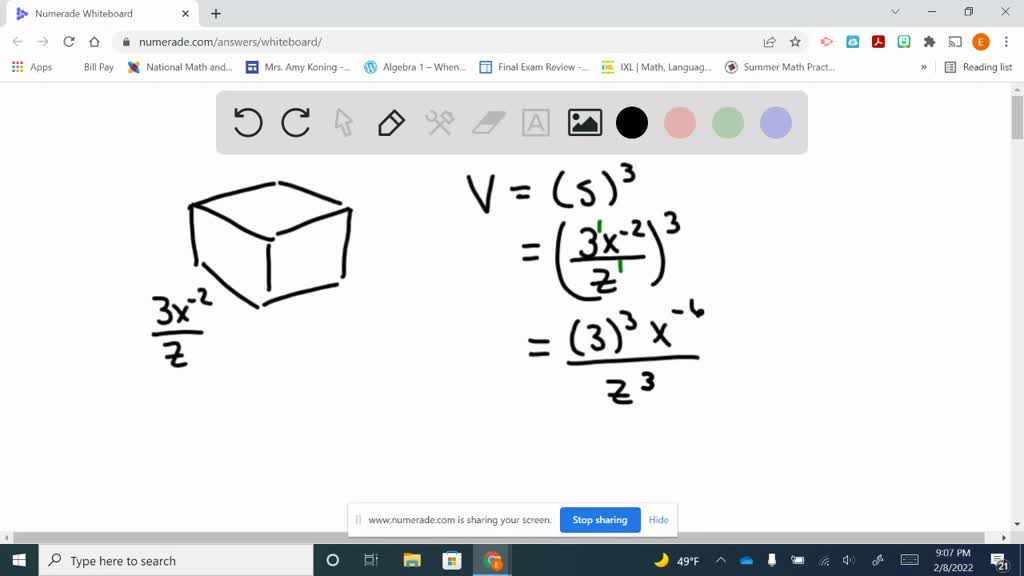 ⏩SOLVED:Describe how you would find the volume of the cube using the ...