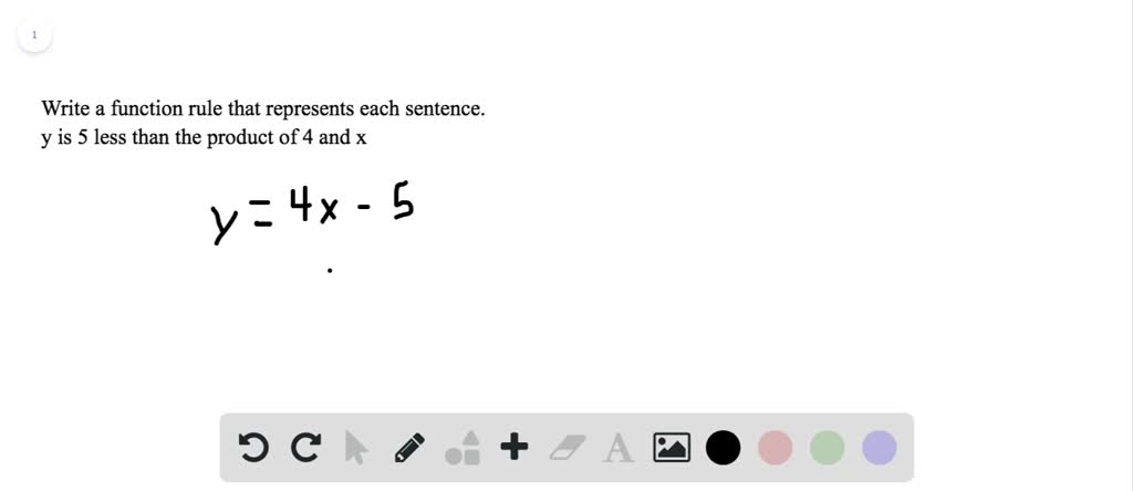 solved-write-a-function-rule-that-represents-each-sentence-y-is-5-less