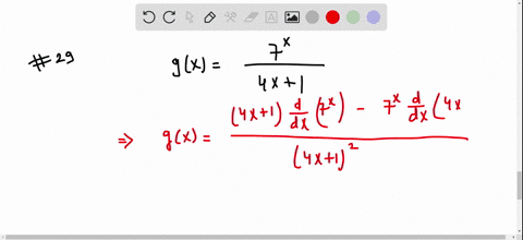differentiate-gxfrac7x4-x1-2