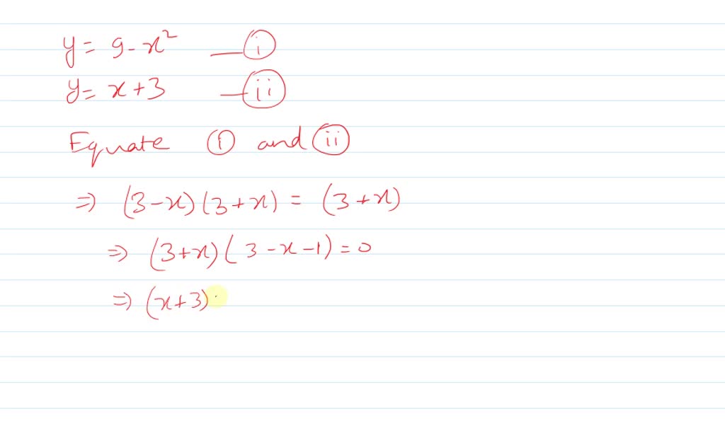 SOLVED:Determine algebraically any point(s) of intersection of the ...