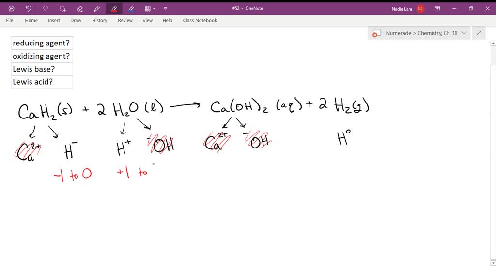 SOLVEDThe reaction of calcium hydride, CaH2, with water can be characterized as a Lewis acid