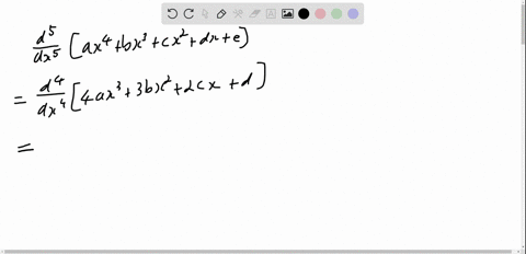 find-the-indicated-derivativefracd5d-x5lefta-x4b-x3c-x2d-xeright