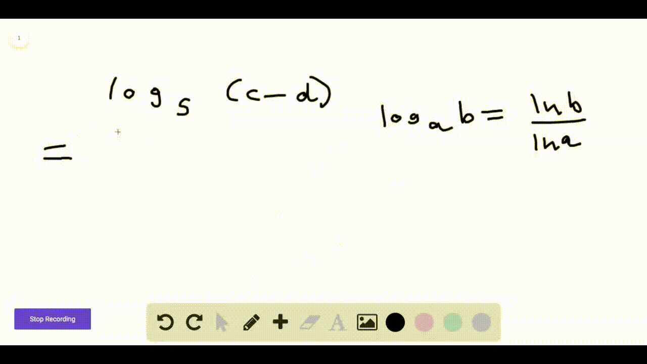 SOLVED:Write the expression using only natural logarithms. log _{