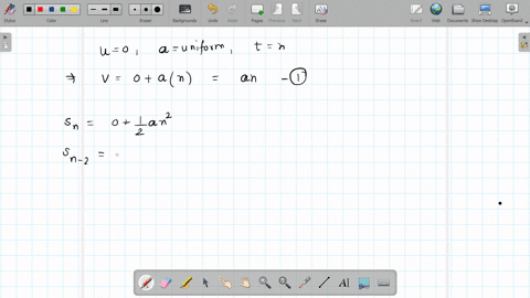 a-body-initially-at-rest-is-moving-with-uniform-acceleration-a-its-velocity-after-n-seconds-is-v-the