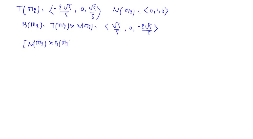 ⏩SOLVEDUsing the definitions of the normal plane and rectifying