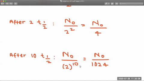 a-practical-rule-is-that-a-radioactive-nuclide-is-essentially-gone-after-10-half-lives-what-percenta