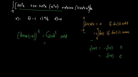 int_-pipileftsin-3-x2-x-sin-2-xleftx21rightx2-sin-xleft12-x2x4rightright-d-x-is-a-1-b-1-c-fracpi4-d-