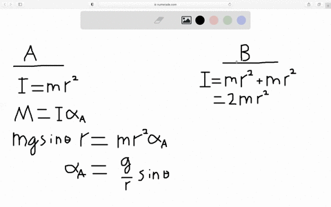 determine-the-angular-acceleration-of-each-of-the-two-wheels-as-they-roll-without-slipping-down-the-
