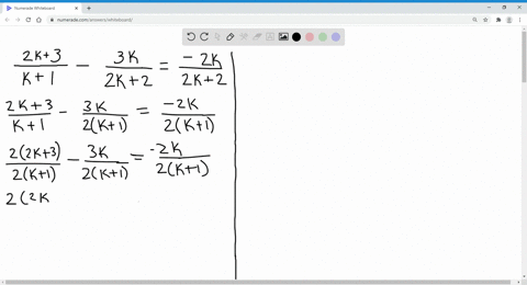 solve-equation-and-check-your-solutions-frac2-k3k1-frac3-k2-k2frac-2-k2-k2