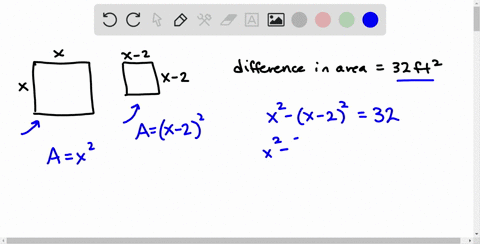 solve-each-problem-see-examples-7-and-8-a-square-mirror-has-sides-measuring-2-ft-less-than-the-sides