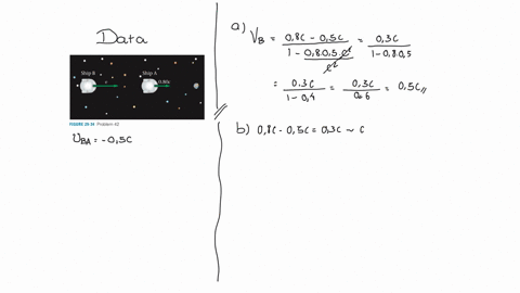 predictcalculate-two-rocket-ships-are-racing-toward-earth-as-shown-in-figure-29-34-ship-a-is-in-the-