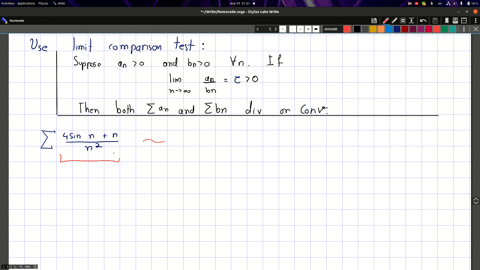 use-the-limit-comparison-test-to-determine-whether-the-series-converges-or-divergessum-frac4-sin-nnn