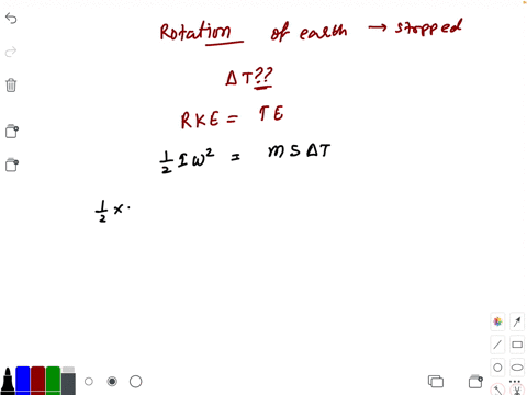 if-rotation-of-the-earth-stopped-suddenly-then-the-rise-in-temperature-of-the-earth-assume-total-rot