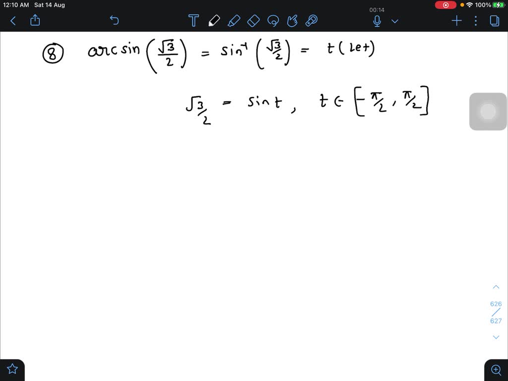 SOLVEDFind the exact value. arcsin((√(3))/(2))