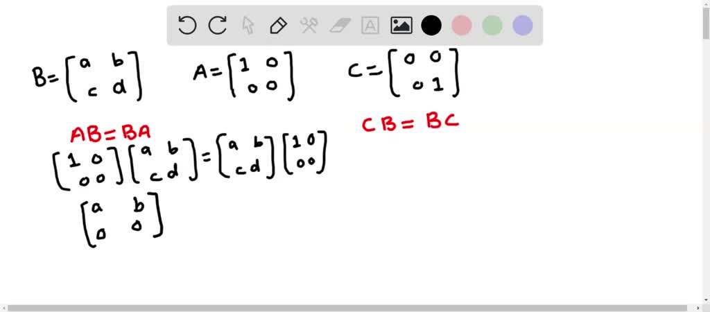 SOLVED:Find Conditions On A, B, C, And D Such That B=[ A B C D ...