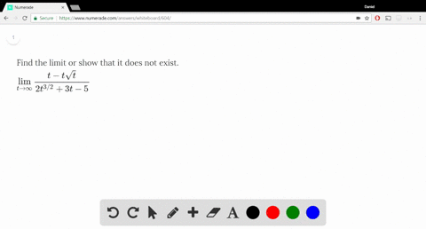 find-the-limit-or-show-that-it-does-not-exist-displaystyle-lim_t-to-inftyfract-tsqrtt2t32-3t-5