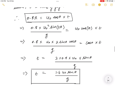 a-small-object-is-projected-from-level-ground-with-an-initial-velocity-of-magnitude-160-mathrmm-math