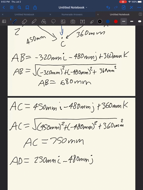 for-the-plate-of-prob-289-determine-the-tensions-in-cables-a-b-and-a-d-knowing-that-the-tension-in-c