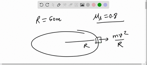a-car-is-driving-on-a-flat-curve-with-a-radius-of-50-m-if-the-coefficient-of-friction-between-the-gr