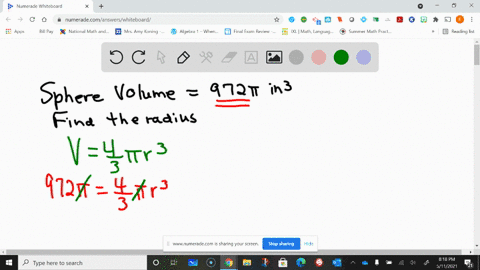 a-sphere-has-a-volume-of-972-pi-in-3-find-its-radius