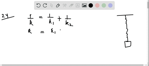a-light-spring-with-spring-constant-k_1-hangs-from-an-elevated-support-from-its-lower-end-hangs-a-se