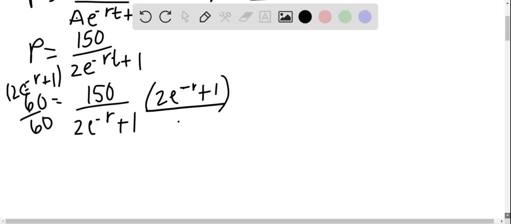 SOLVED Use The Method Of Example I To Find A Logistic Function That 