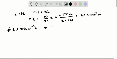 a-uniform-film-of-mathrmtio_2-1036-mathrmnm-thick-and-having-index-of-refraction-262-is-spread-unifo