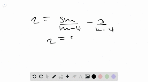 solve-each-equation-if-there-is-no-solution-write-no-solution-frac3m-42frac5-mm-4