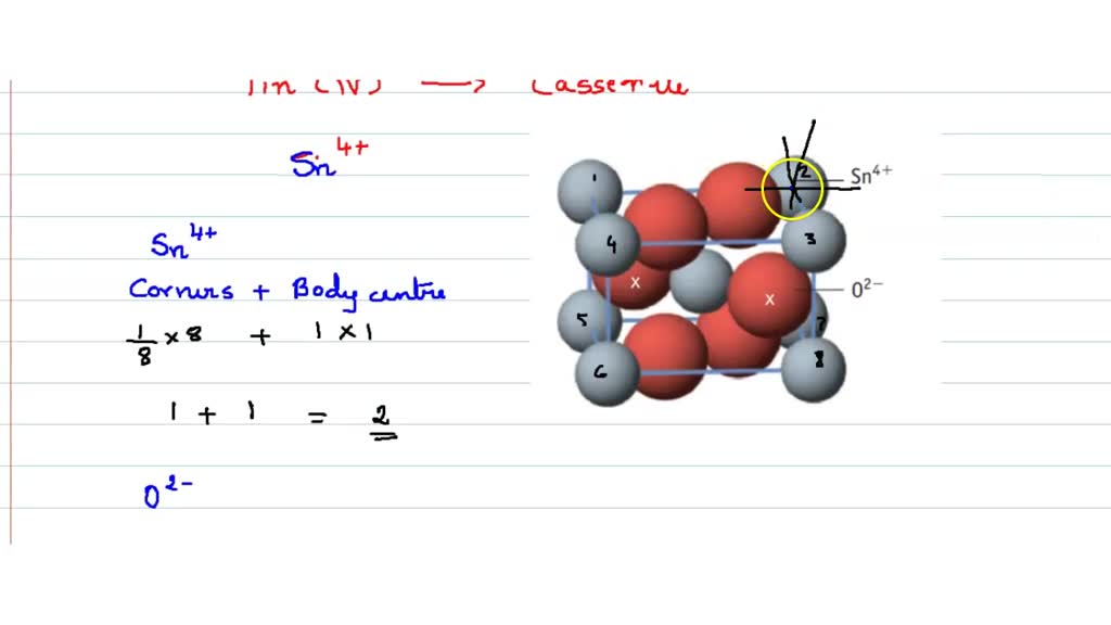 SOLVEDTin(IV) oxide, cassiterite, is the main ore of tin. It