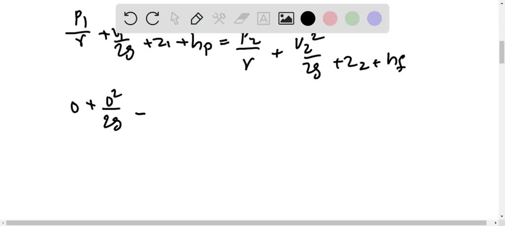 SOLVED:The pump shown in Fig. P 8.89 adds 25 kW to the water and causes ...