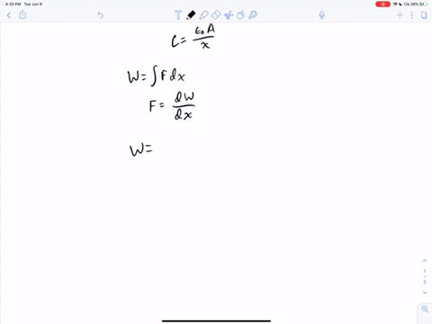 a-parallel-plate-capacitor-has-a-charge-q-and-plates-of-area-a-what-force-acts-on-one-plate-to-attra