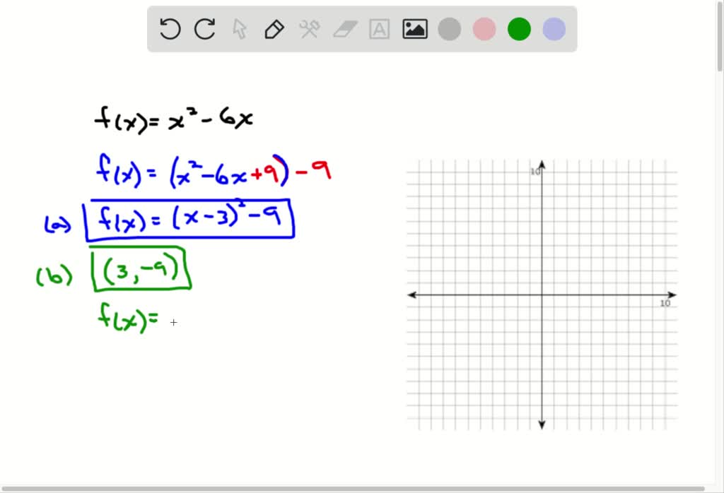 Quadratic Function In Standard Form