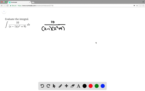 evaluate-the-integral-displaystyle-int-frac10x-1x2-9-dx