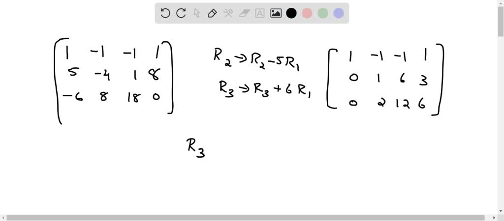 Writing a Matrix in Row-Echelon Form, write the matrix in row-echelon ...