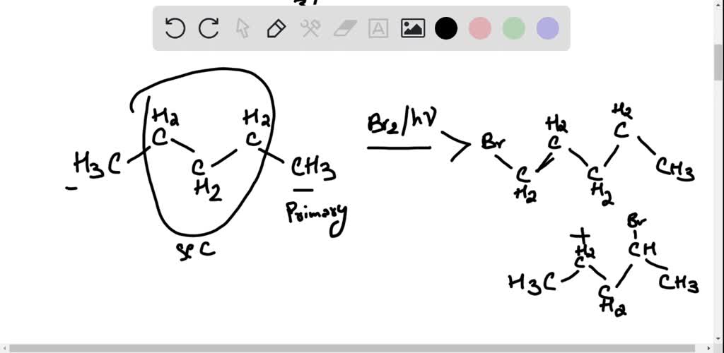 SOLVED:Two monobromination products are obtained in roughly equal ...