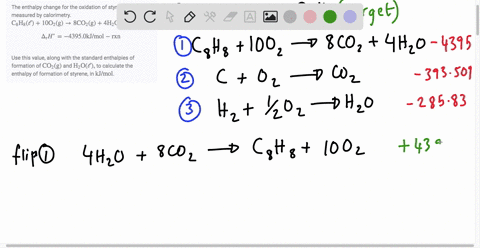 the-enthalpy-change-for-the-oxidation-of-styrene-mathrmc_8-mathrmh_8-is-measured-by-calorimetry-ma-2