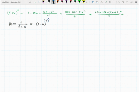 use-the-binomial-series-to-find-the-maclaurin-series-for-the-function-fxfrac1sqrt1-x