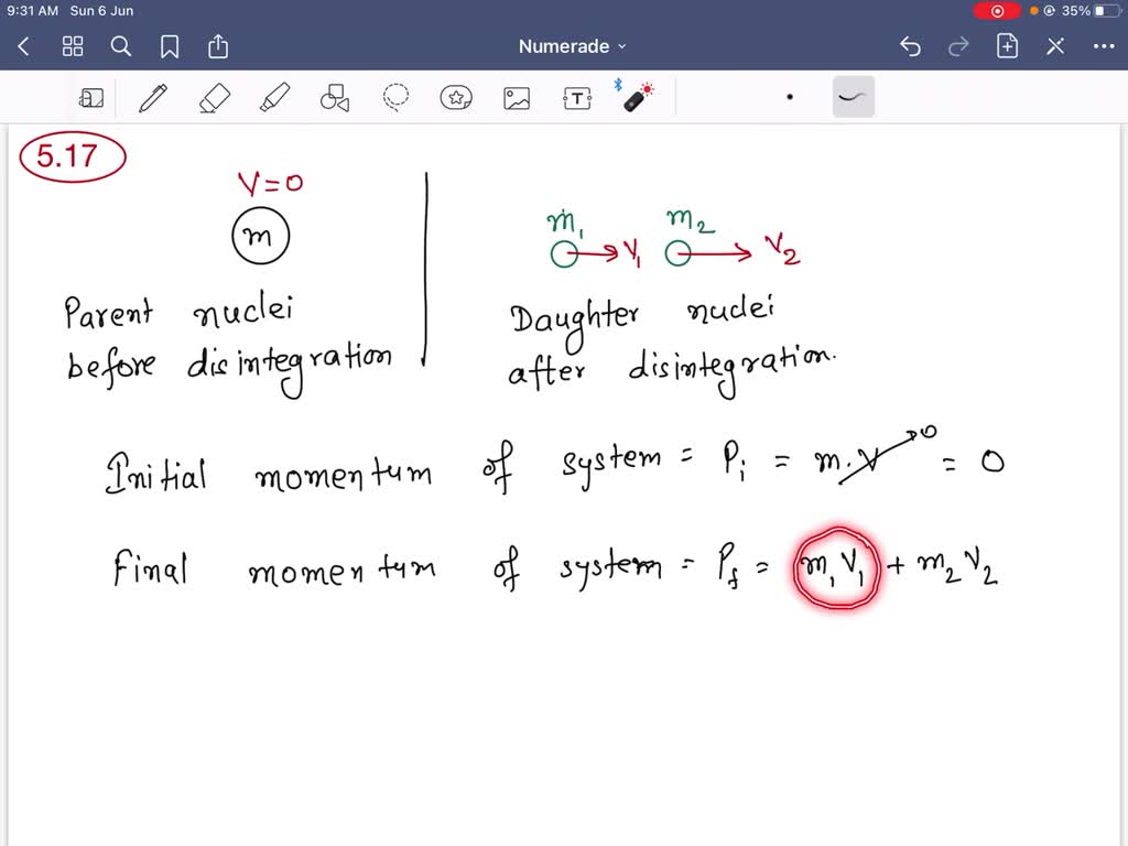 SOLVED A nucleus is at rest in the laboratory frame of reference. Show