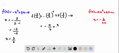 find-the-vertex-of-the-graph-of-fx-x23-x-10-and-determine-the-interval-on-which-the-function-is-incr